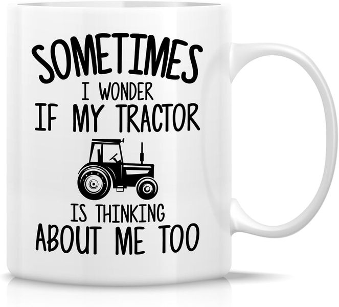 Thinking bout my tractor-Father's day-Mother's day-Valentines-Christmas Mug
