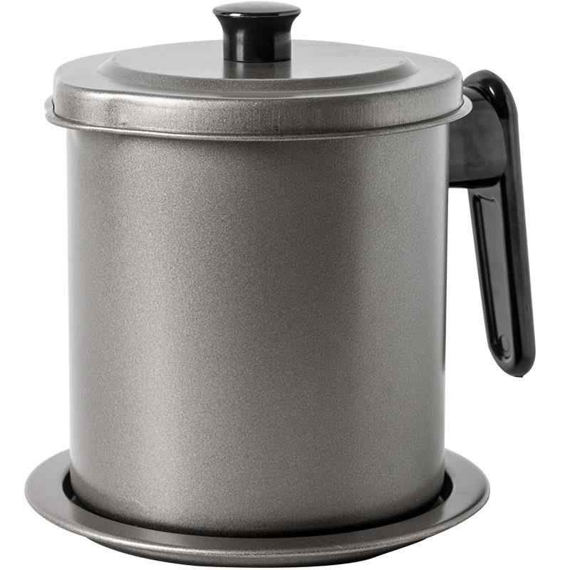 1.7 L Cooking Oil & Bacon Grease Catcher Container with Strainer Shop