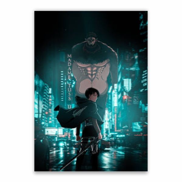 Attack On Titan Battle Scene Poster - A1