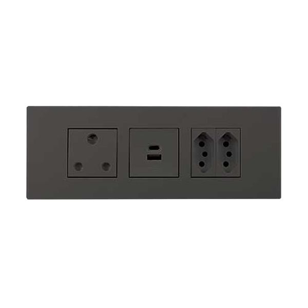 1x Sa 16A 2x N-Type Sa 16A 2x 2.1A Usb 3x9 Slate Orion