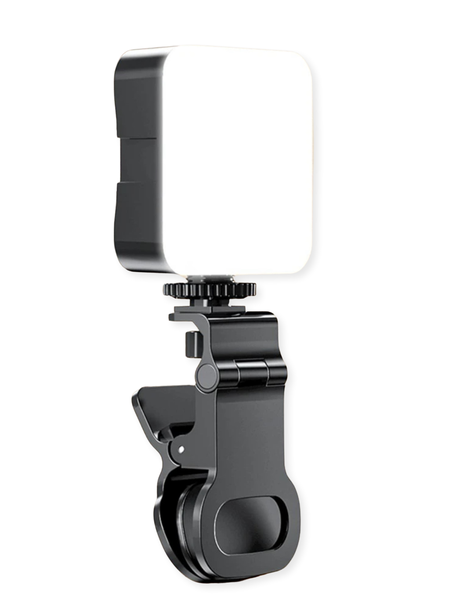 Portable Mini Clip-On Camera Light, Selfie Ring