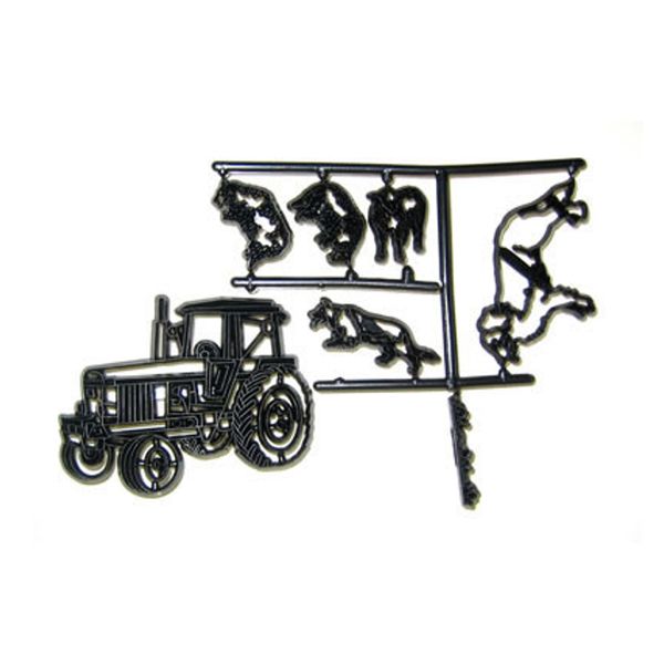 Patchwork Cutters TRACTOR SHEEP &amp; DOG Farming Sugarcraft Cake Decorating