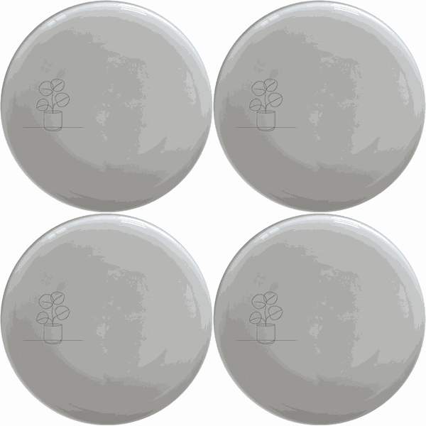 Pilea Plant Side Plate Set of 4 - Range 3