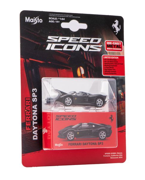 Maisto 1/64 Speed Icons - Ferrari Daytona SP3 - Metallic White