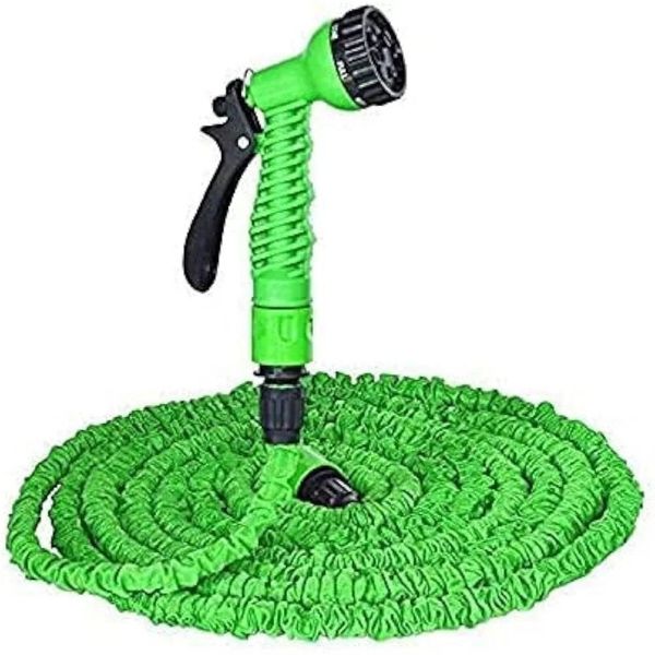 Yiad Flexible 75Ft Green Garden Hose With 3X Extension