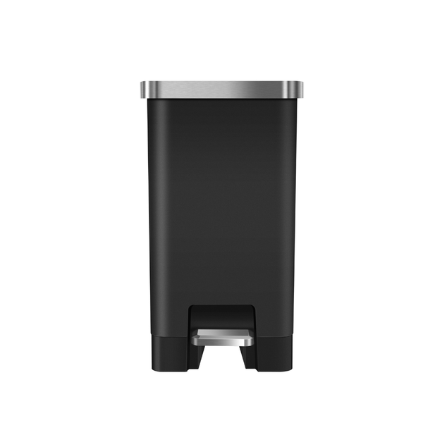 EKO Hana Plastic Step Bin - Black - 20L