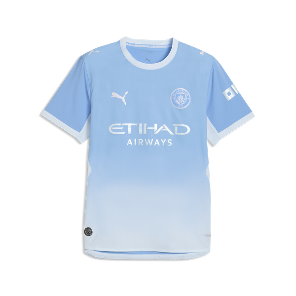 Puma Men's Manchester City FC Home Short Sleeve Jersey - Team Light Blue