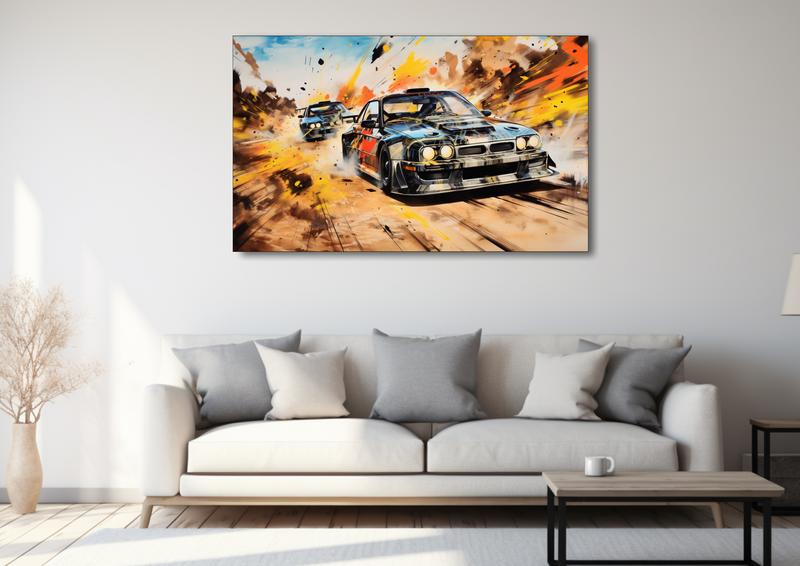 Canvas Wall Art - Street Racing Abstract - MT0108