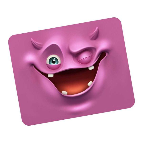Purple Space Face Printed Mouse Pad