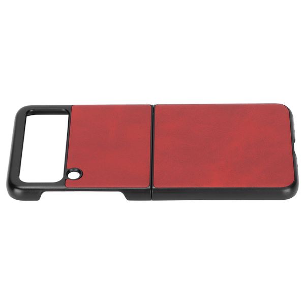 Leather Case Compatible With Samsung Galaxy Z Flip 3 F