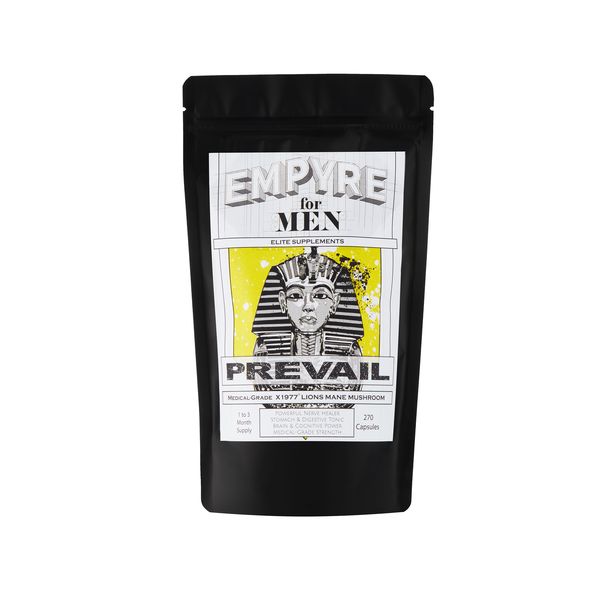 EMPYRE For MEN-PREVAIL-Medical-Grade X1977 Lions Mane Mushroom 270 Capsules