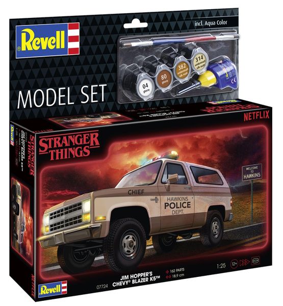 Revell 1/25 Stranger Things Chevrolet K5 Blazer Kit w/Paints, Glue &amp; Brush