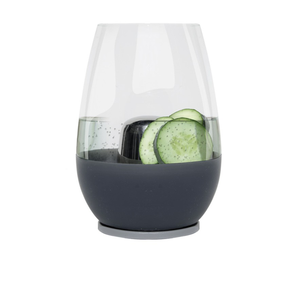 Soiree Dimple Stemless 473ml Self-Chilling Glass- for Wine, Coffee &amp; more