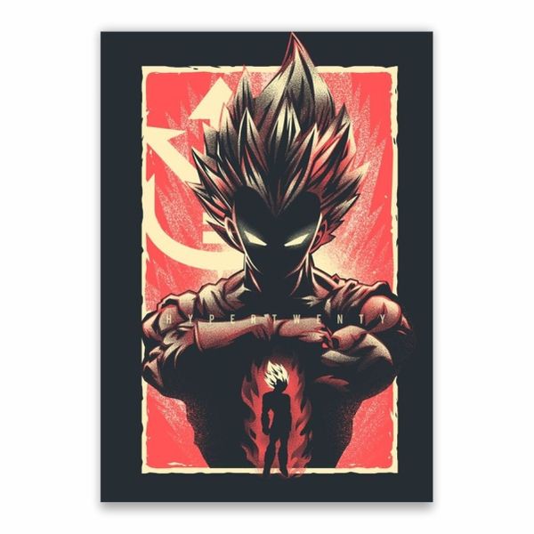 Goku Power Up Red Poster - A1