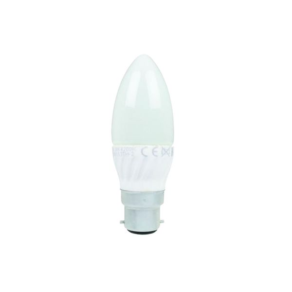 ACDC - 230VAC Warm White LED Candle Lamp 3W B22