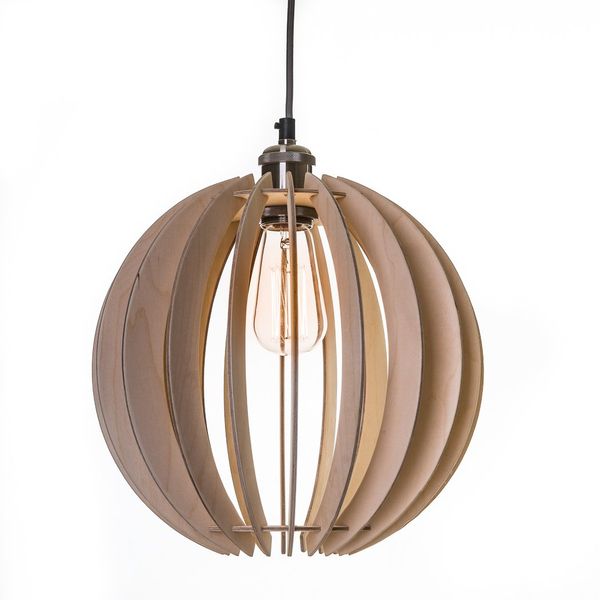 Taillifer-Ball 30-Pendant light- Birch Plywood-Pure