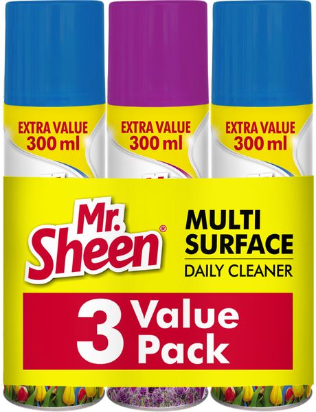 Shield Mr Sheen Multi Surface Cleaner Triple Pack 300ml