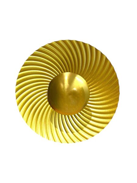 Hello Today Modern Gold Spiral Pattern LED Wall Lamp