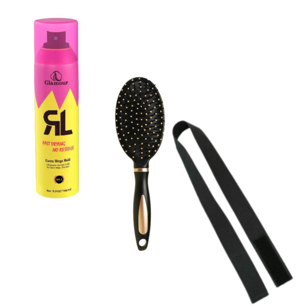 Lace Melting Band, Glamour Freeze and Detangling Hair Brush Shop