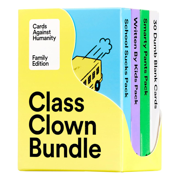 Cards Against Humanity Family Edition Class Clown Bundle (3 Themed Packs)