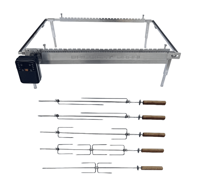 Brilliant Braai Universal Rotisserie for Built-in Braais + Legs