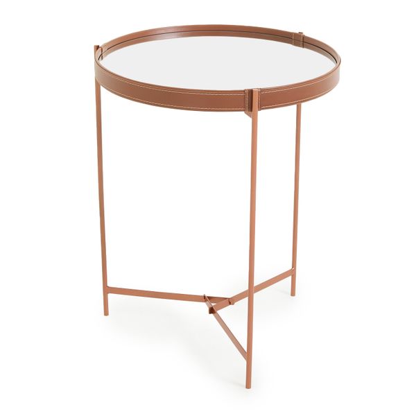 George &amp; Mason - Aqua Mirror Large Side Table