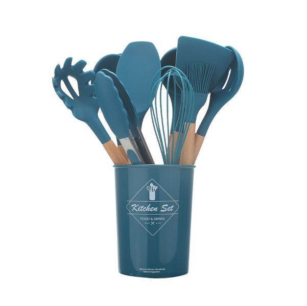 Kitchen Star 12-Piece Non-Stick Silicone Kitchen Utensils Set - Purple
