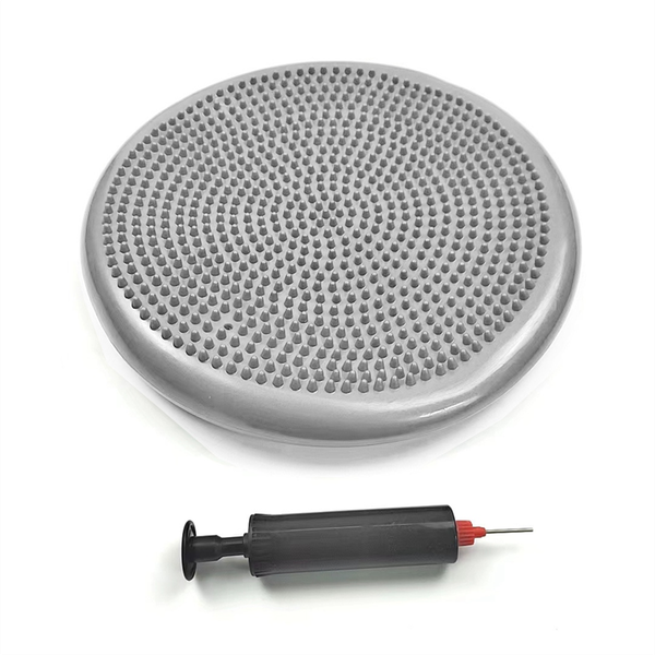 Gray Pvc Yoga Balance Mat Inflatable Massage Cushion
