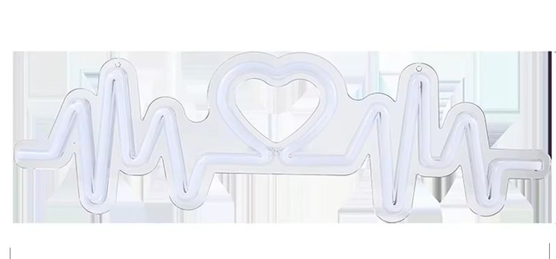 Neon Light USB Powered Night Lamp Led Heartbeat Decoration
