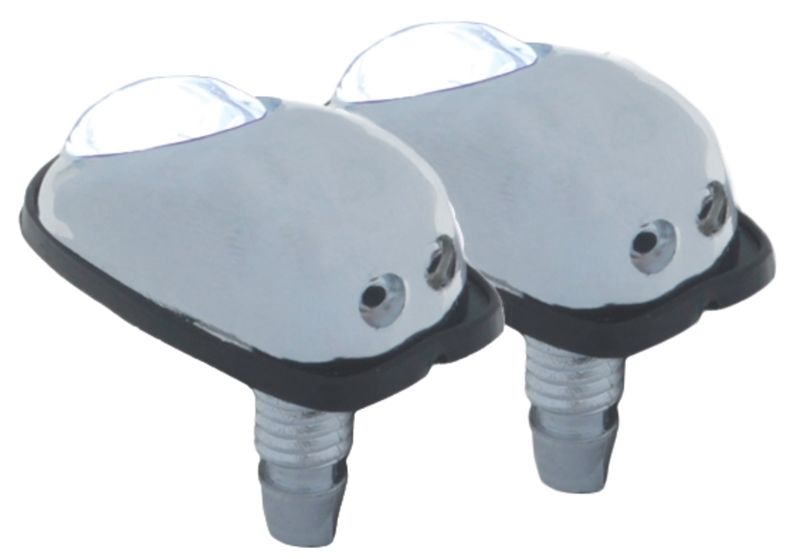 Windscreen Washer Nozzle with White Light