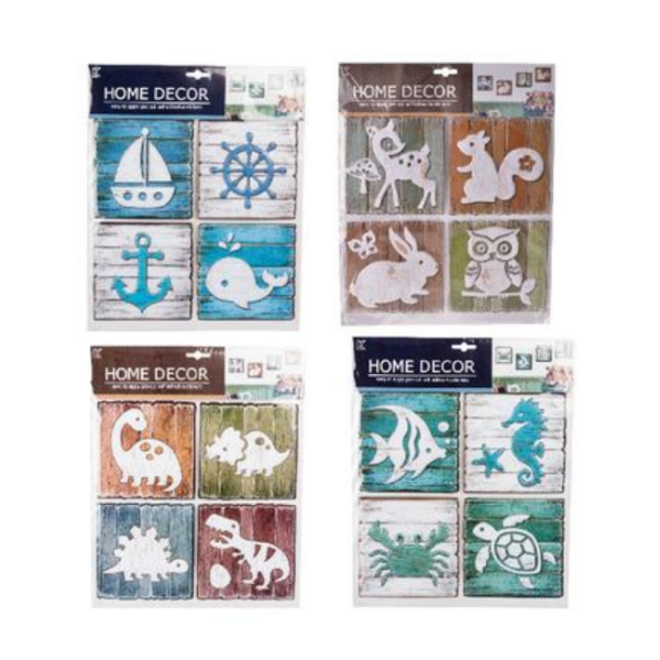 Home Decor - Animal Sticker- Pack Of 4