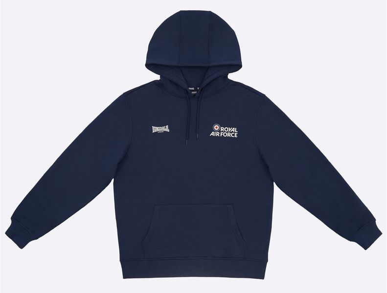 Lonsdale Men - Royal Air Force OTH Logo Sweatshirt Hoodie - Navy [Parallel Import]