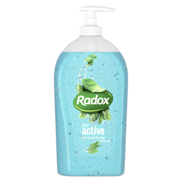 Radox Feel Active Basil and Sage Body Wash 6x750ml