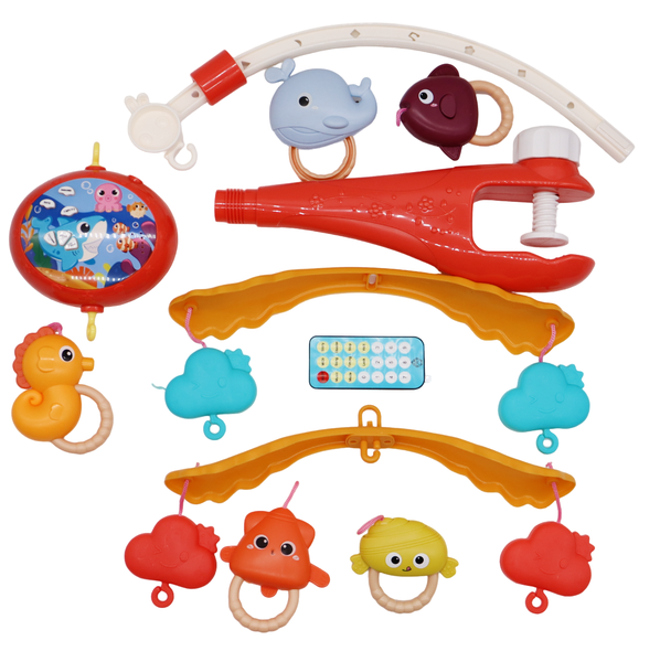 Baby Crib Mobile Rechargeable Remote Control Bed image