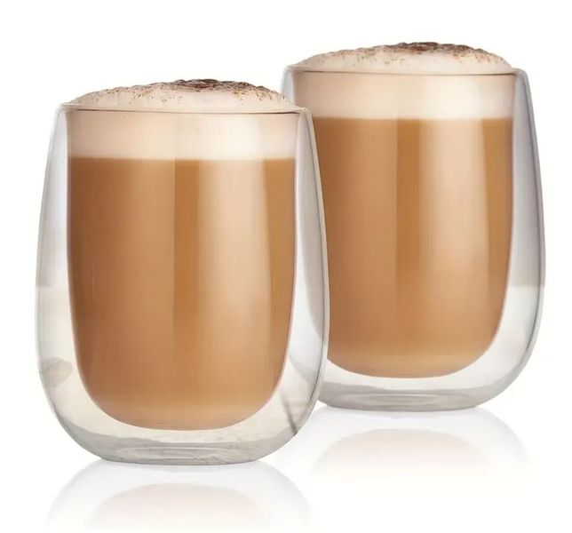 Double Wall 300ml Insulated Thermal Borosilicate Glass Cups