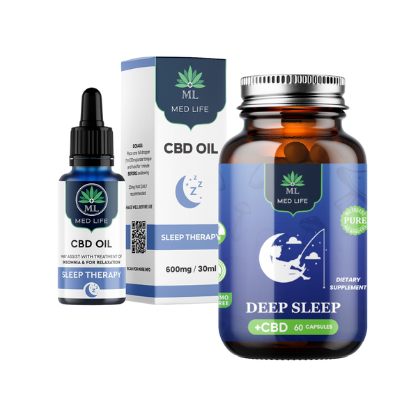 Medlife Deep Sleep CBD Oil &amp; Deep Sleep Capsules Bundle