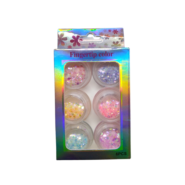 Mellon Moon Glitter Nail Art