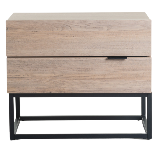 Lodi 2 Drawer Pedestal - Oak