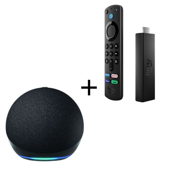 Amazon - Echo Dot 5th Gen Smart Speaker + Fire TV Stick 4k(Parallel Import)