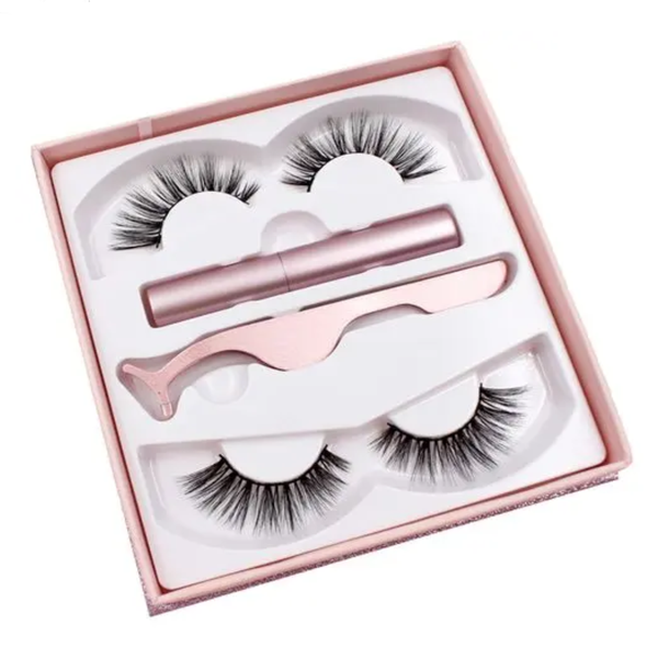 Magnetic Eyelashes and Eyeliners Kit - 2 Pairs