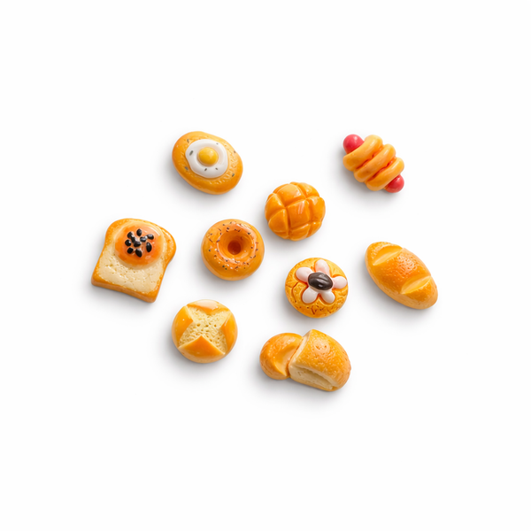 8 Piece - Bread Refrigerator Magnet - Orange
