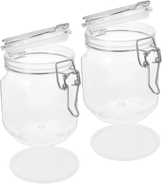 Airtight Honey Jars Sealed Lids Kitchen Pantry Use