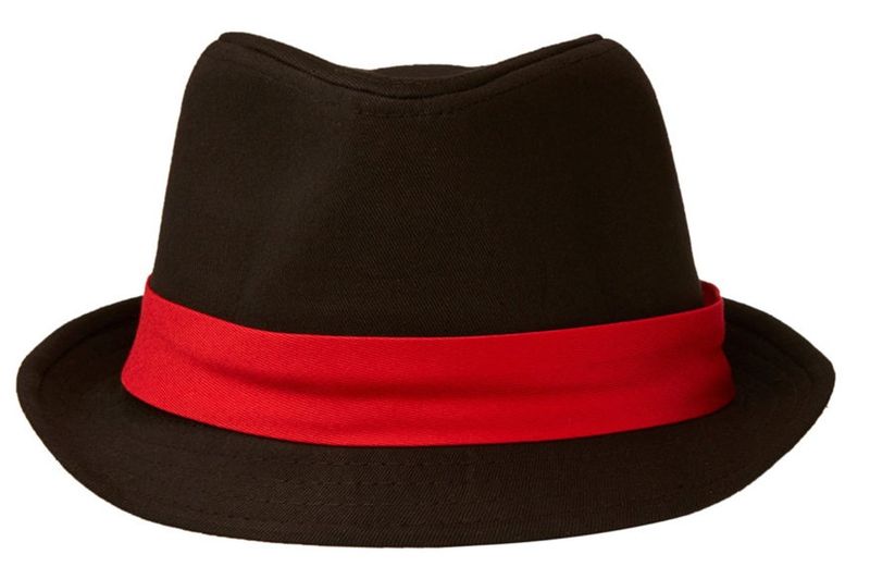 PepperSt Fedora Hat with White Band