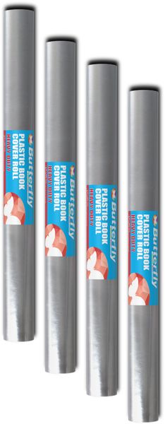 Book Cover Roll - 80 m Plastic (3Mx480Mm) Heavy Duty X4