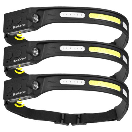 3 Pack LED Rechargeable Headlight Multi-Function Headlamp for camping Image