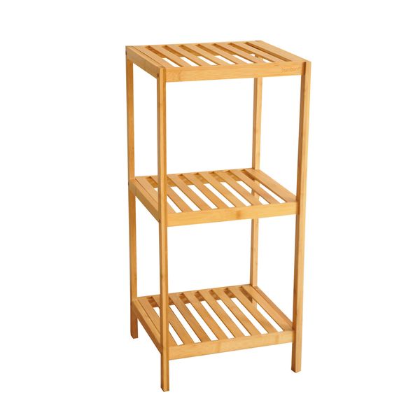 SH-BSR-002-3 Bamboo Modern Bathroom Storage Rack - 3 Tiers