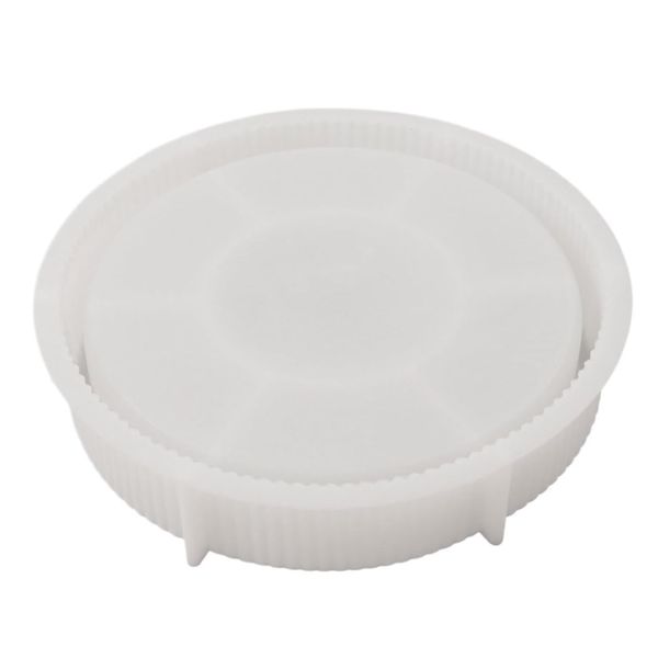 Craft DIY Round Tray Silicone Mould Candle Holder Mold (Large) - 24cm