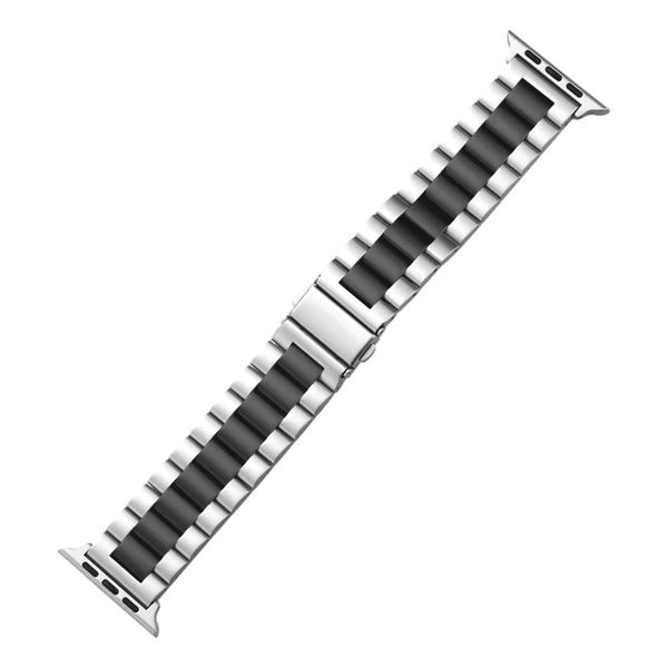 Link Band Compatible With Apple Watch - 38mm/40mm/41mm -Silver/ Yellow Gold