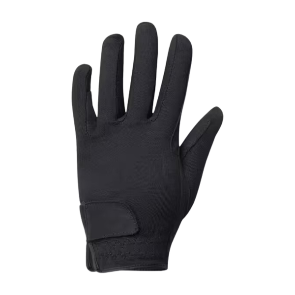 Fouganza Essential Kids' Horse Riding Gloves - Black