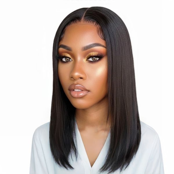 Marigold 14 inch Straight Wig - Human Hair with 13x4 Lace Front